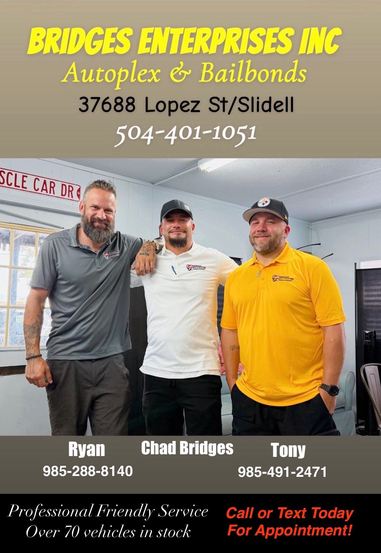 The Bridges Enterprises Autoplex team in Slidell, Louisiana